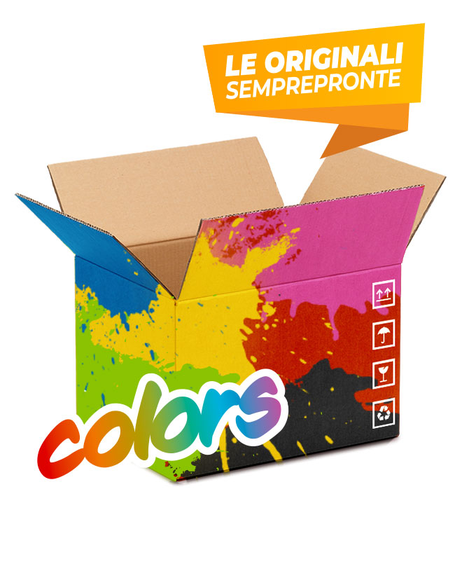 Scatole di cartone Semprepronte Colors